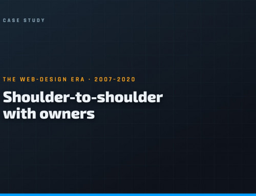 Two Decades of Web & Brand Work, Shoulder-to-Shoulder with Owners