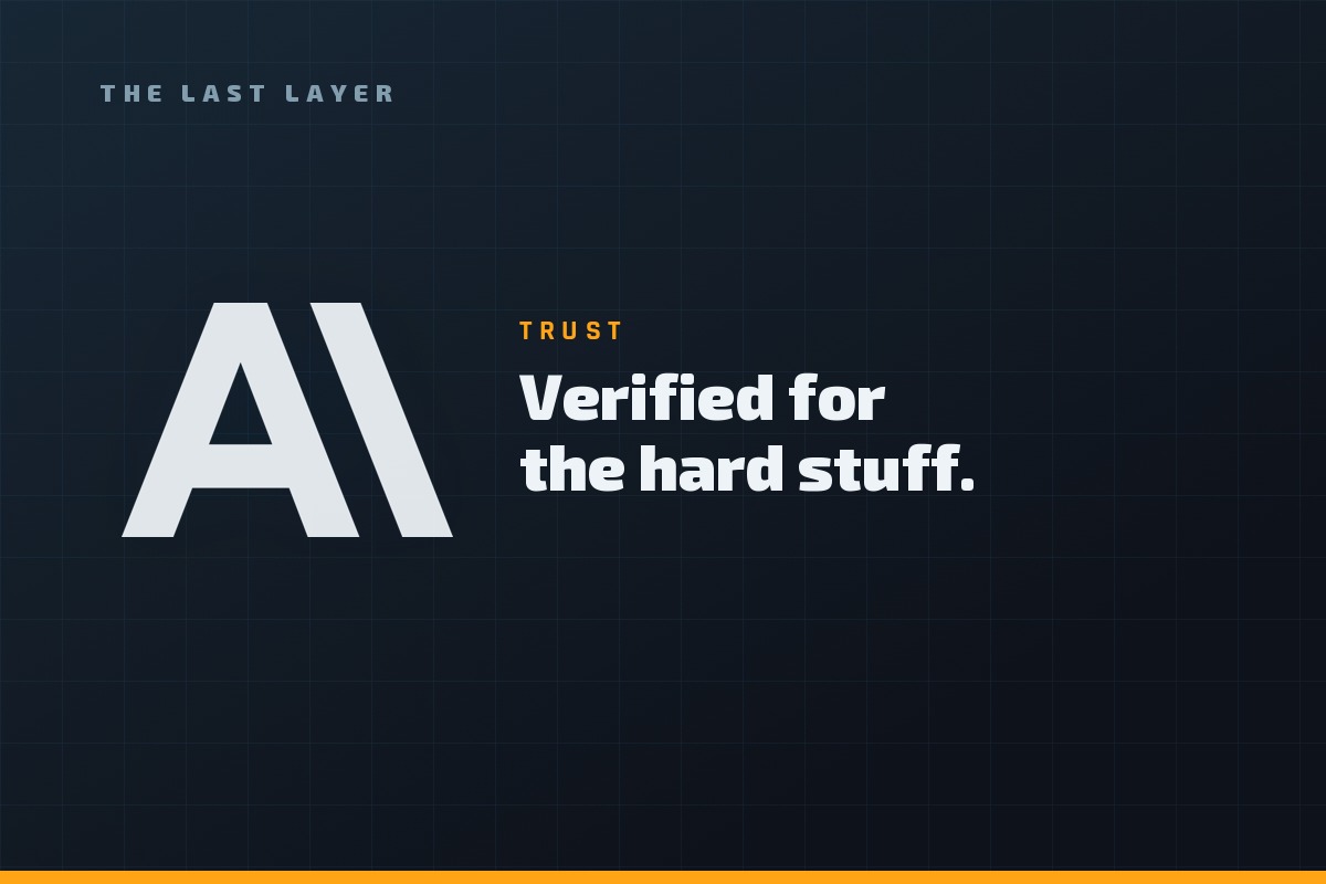AZ Tech Solutions mark with the words The Last Layer, Trust, Verified for the hard stuff