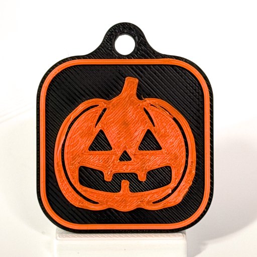 Halloween pumpkin tag